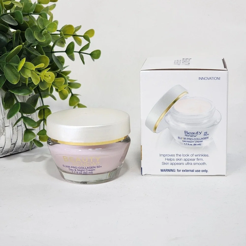 Beauty Renew 50+ Elixir Pro-Collagen Moisturizing Day & Night Cream 1.7 fl oz